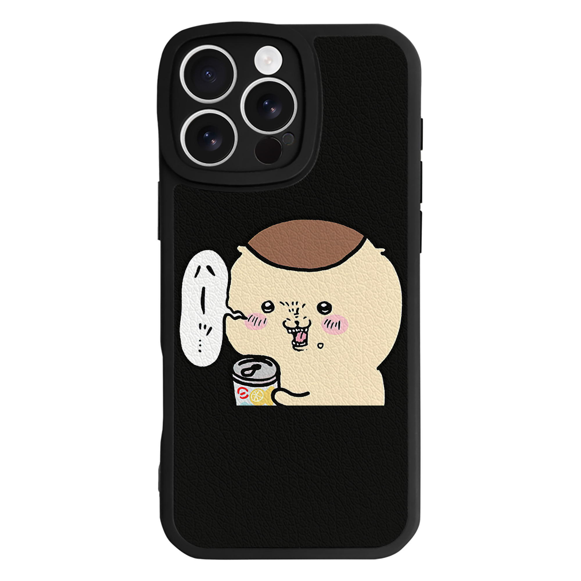 （画像用） ちいかわ くりまんじゅう Chii-kawa kuri manjū 【iPhone 16シリーズ対応】シリコンスマホケース（レザー調） 材質：シリコン